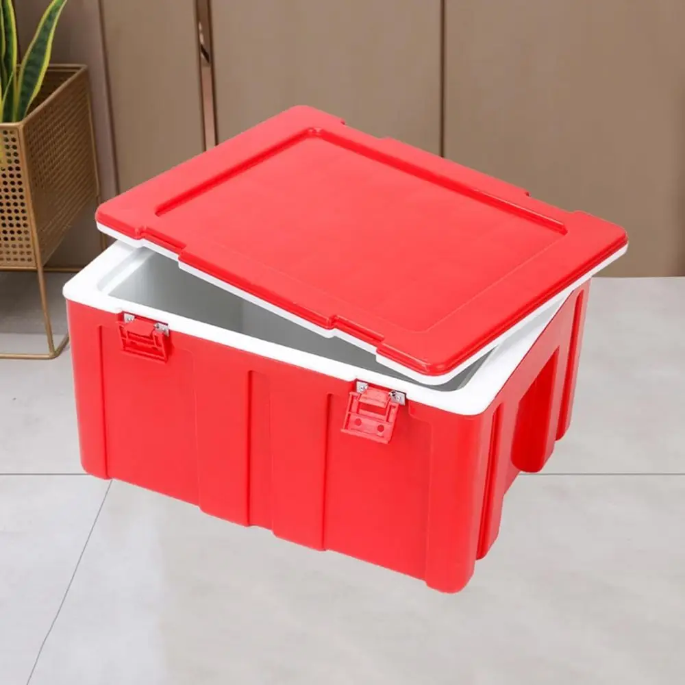 Food Storage Hot - กล่องเก็บความเย็นสำหรับแคมป์ปิ้งกลางแจ้งที่ทนทาน พร้อมหูจับด้านข้าง ใช้งานได้สองวัตถุประสงค์ทั้งเก็บความร้อนและความเย็นสำหรับอาหาร
