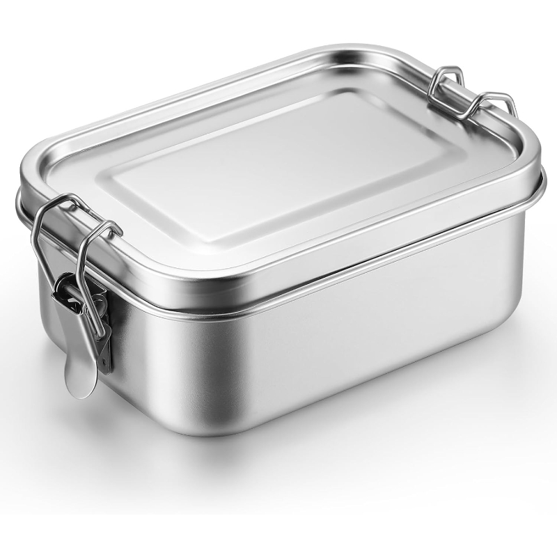Food Storage Hot - ภาชนะเก็บอาหารสแตนเลสพร้อมฝาปิด กล่องอาหารกลางวัน กล่องจัดระเบียบตู้เย็น กล่องเตรียมอาหาร กล่องอาหารพกพาสำหรับกิจกรรมกลางแจ้ง