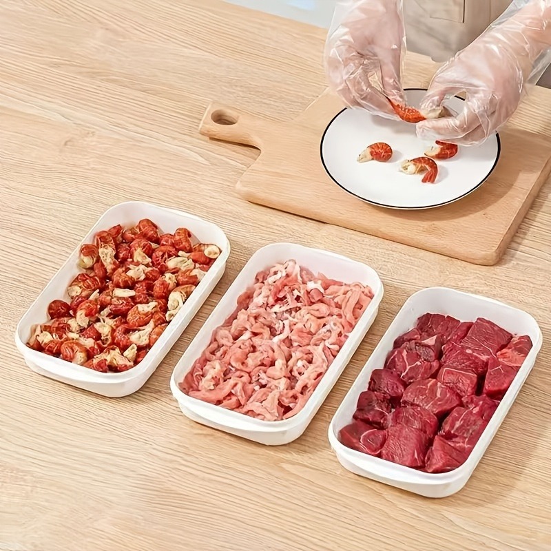 Food Storage Refrigerator - 1/3/10PC ตู้เย็นแบบพกพา กล่องเก็บเนื้อสด กล่องถนอมอาหาร สำหรับเก็บผลไม้แช่แข็ง ชุดอุปกรณ์ครัว