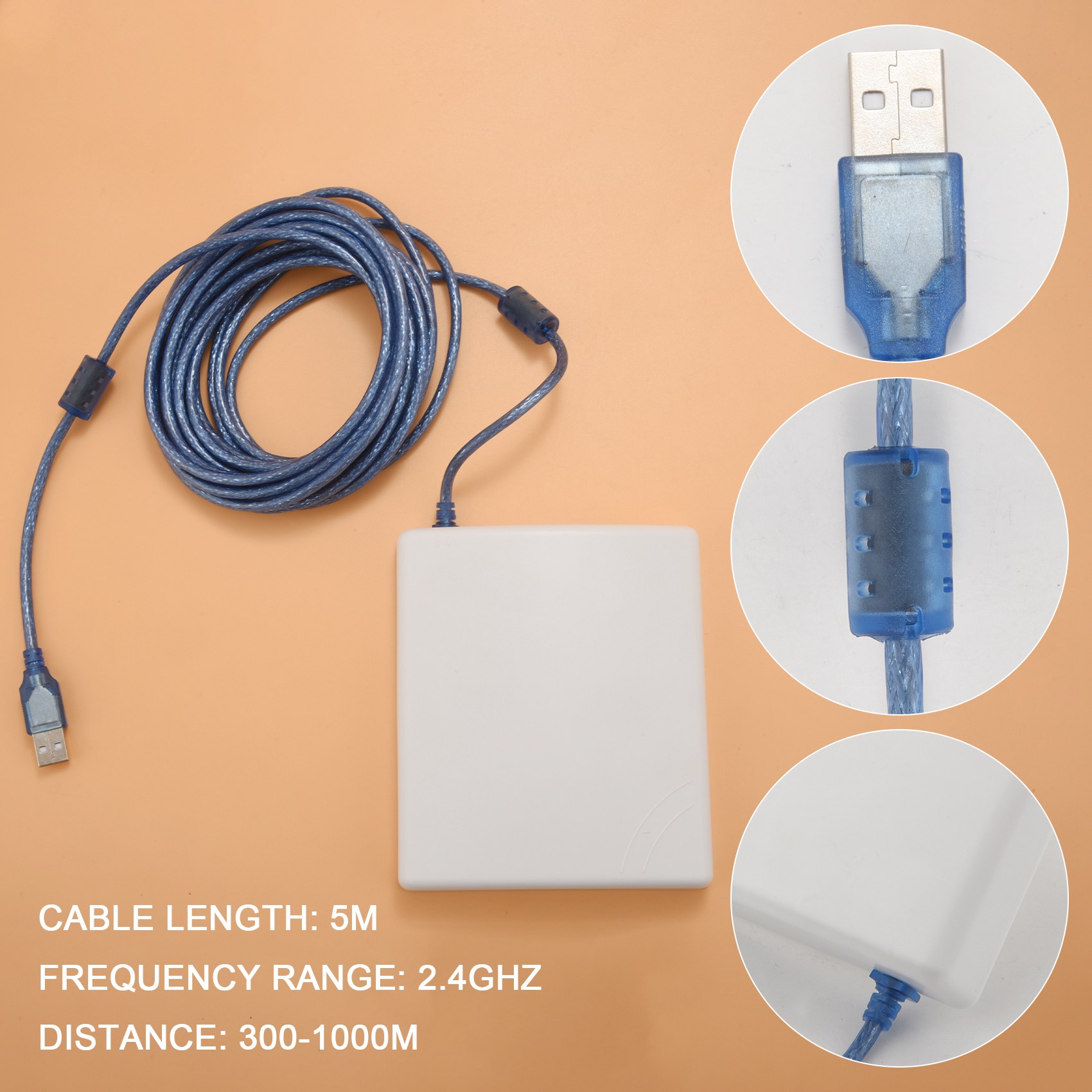 Food Storage Range - A04R-150Mbps กำลังขยายสูง 14DBi เสาอากาศ 5M สายเคเบิลอะแดปเตอร์