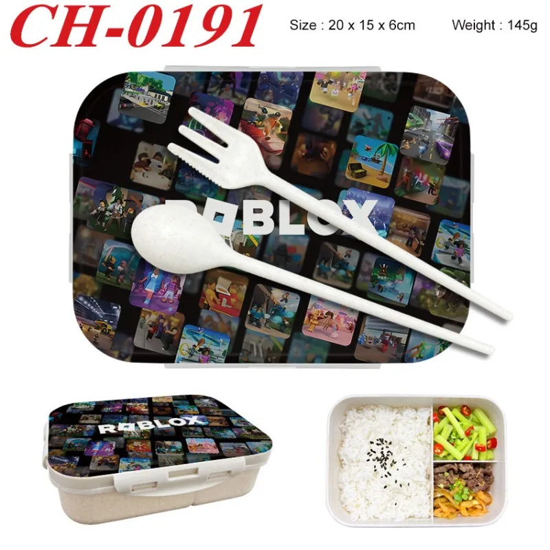Food Storage Usa - กล่องอาหารกลางวัน Robloxs Bento ลายตัวละครเกม กล่องเก็บอาหาร ของขวัญวันเกิด