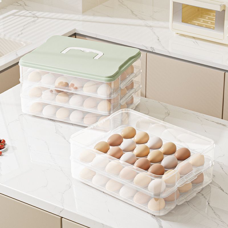 Food Storage Usa - กล่องเก็บไข่สำหรับตู้เย็น กล่องเก็บอาหารเกรดอาหาร กล่องเก็บรักษาความสดใหม่ อุปกรณ์จัดเก็บและจัดระเบียบในครัว ที่วางไข่