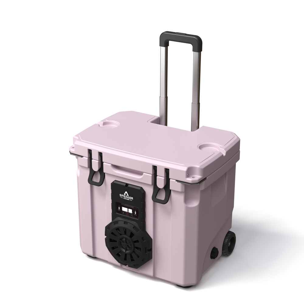 Food Storage Usa - กล่องเก็บความเย็นแบบพกพาขนาด 35 ลิตร พร้อมล้อ PE PU