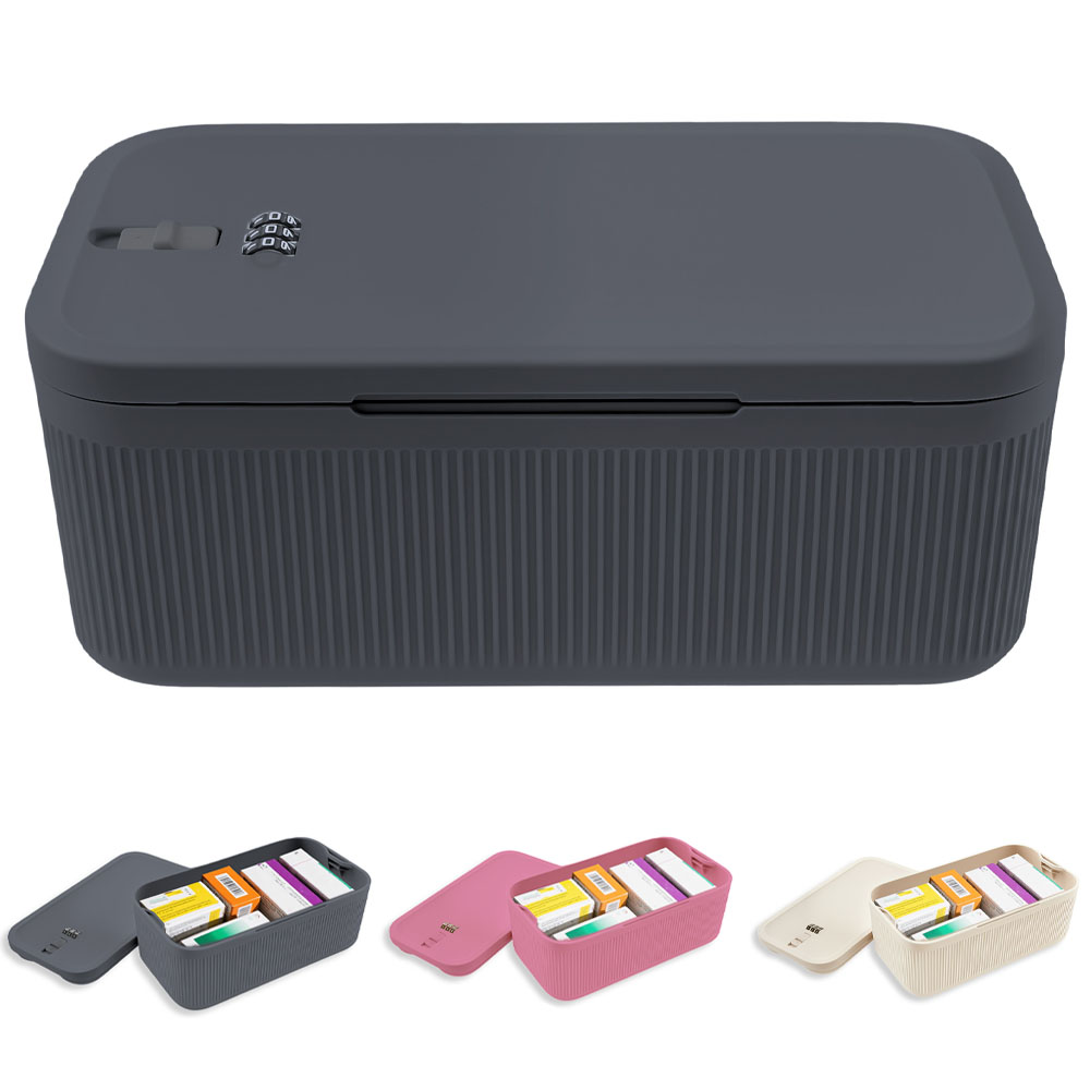 Food Storage With Lock - กล่องเก็บของแบบล็อคได้ กล่องเก็บของอเนกประสงค์ กล่องเก็บของขนาดเล็ก ตู้เย็นพกพาสำหรับอาหาร ภาชนะเก็บของส่วนตัวที่บ้าน กล่องล็อคเก็บของปลอดภัย