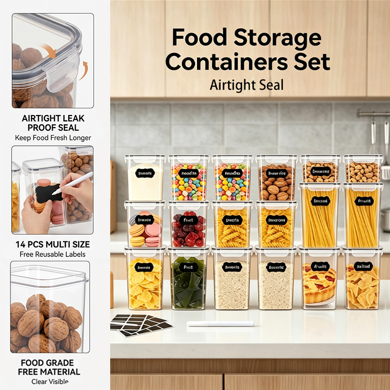 ชุดโหลเก็บบะหมี่หลายขนาด, ภาชน - Food Storage With Lock บทวิจารณ์และราคา