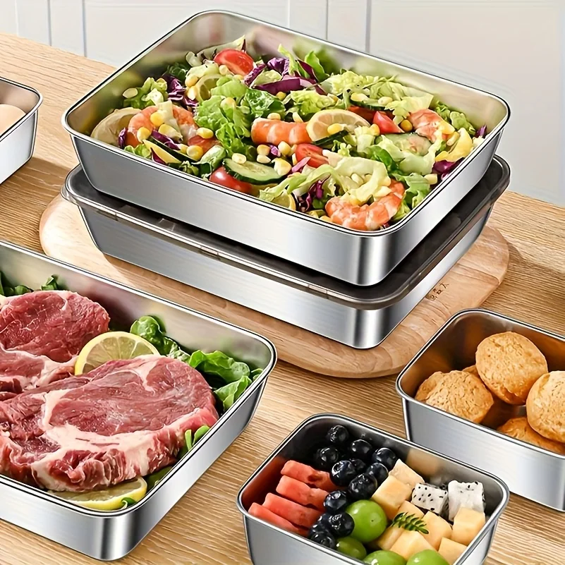 ชุดกล่องเก็บอาหารสแตนเลส 5 ชิ้ - Food Storage With Colander บทวิจารณ์และราคา