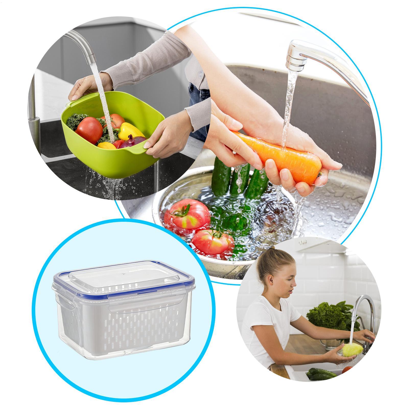 กล่องเก็บอาหาร 4 in 1 กล่องใสก - Food Storage With Colander บทวิจารณ์และราคา