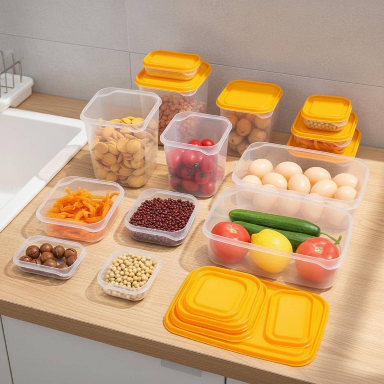 ชุดกล่องเก็บอาหารในตู้เย็น 17  - Food Storage Refrigerator บทวิจารณ์และราคา