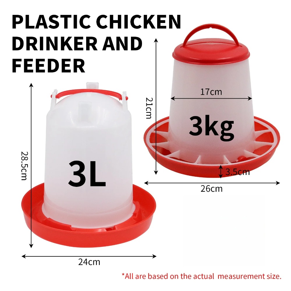 เครื่องให้อาหารและน้ำไก่แบบอัต - Portion Control Container บทวิจารณ์และราคา