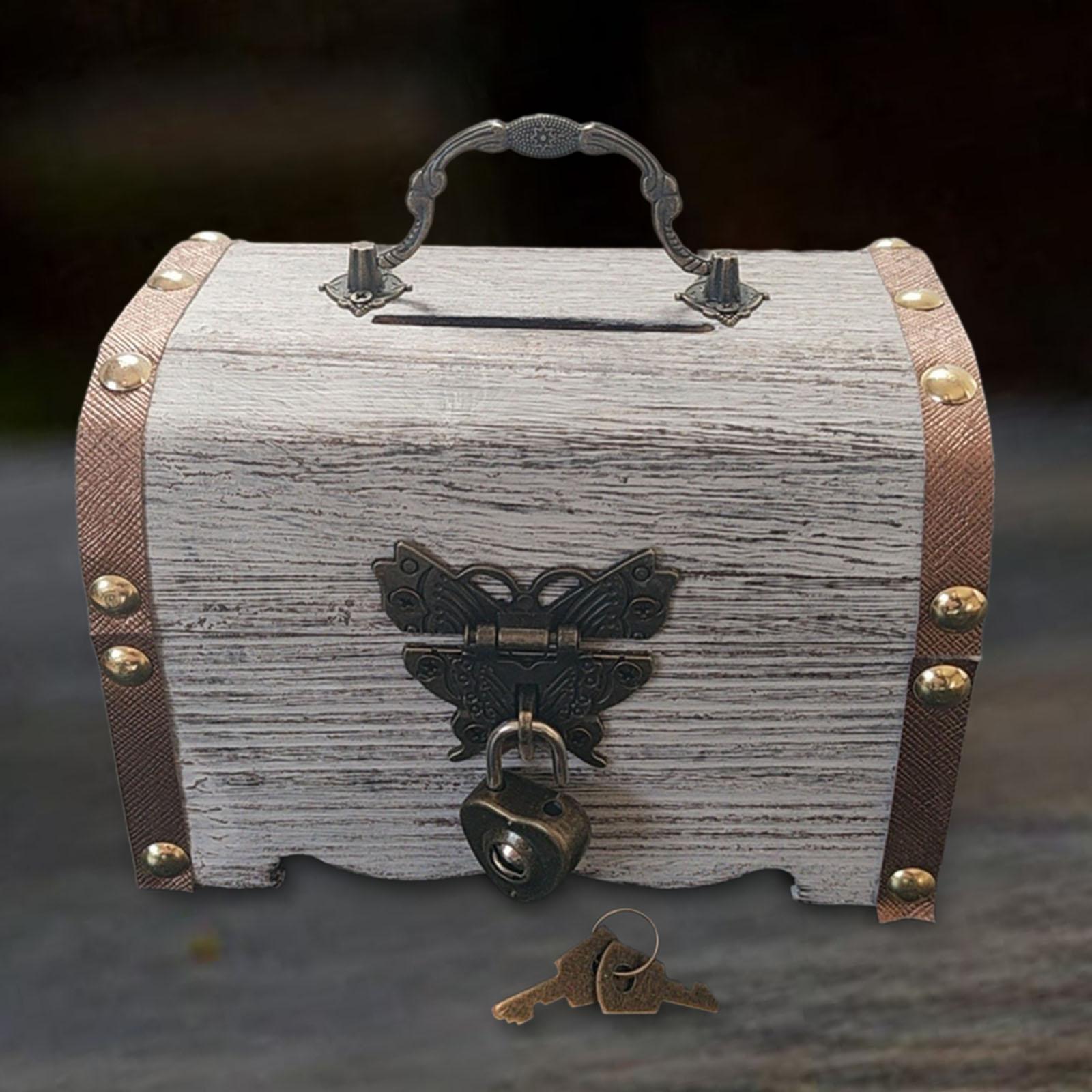 Piggy Bank Treasure Chest พร้อ - Food Storage Box With Lock And Key บทวิจารณ์และราคา