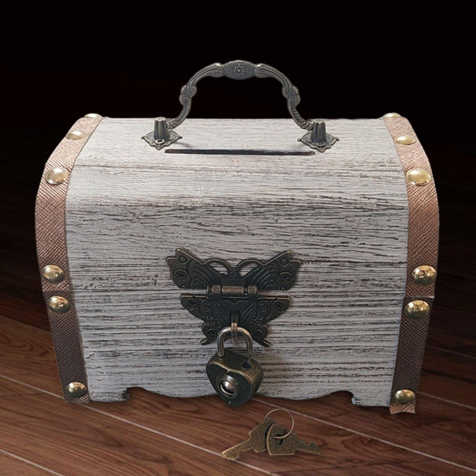 Piggy Bank Treasure Chest พร้อ - Food Storage Box With Lock And Key บทวิจารณ์และราคา