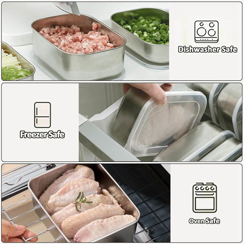 ภาชนะสแตนเลสสำหรับเก็บอาหาร, ก - Food Storage Usa บทวิจารณ์และราคา