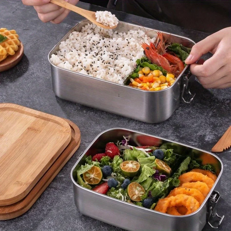 กล่องข้าวกลางวันฝาปิดทำจากไม้ไ - Food Storage With Colander บทวิจารณ์และราคา
