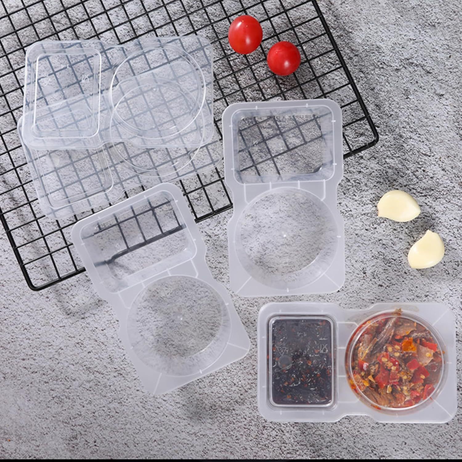 กล่องพลาสติกใสแบบใช้แล้วทิ้ง 2 - Portion Control Container บทวิจารณ์และราคา