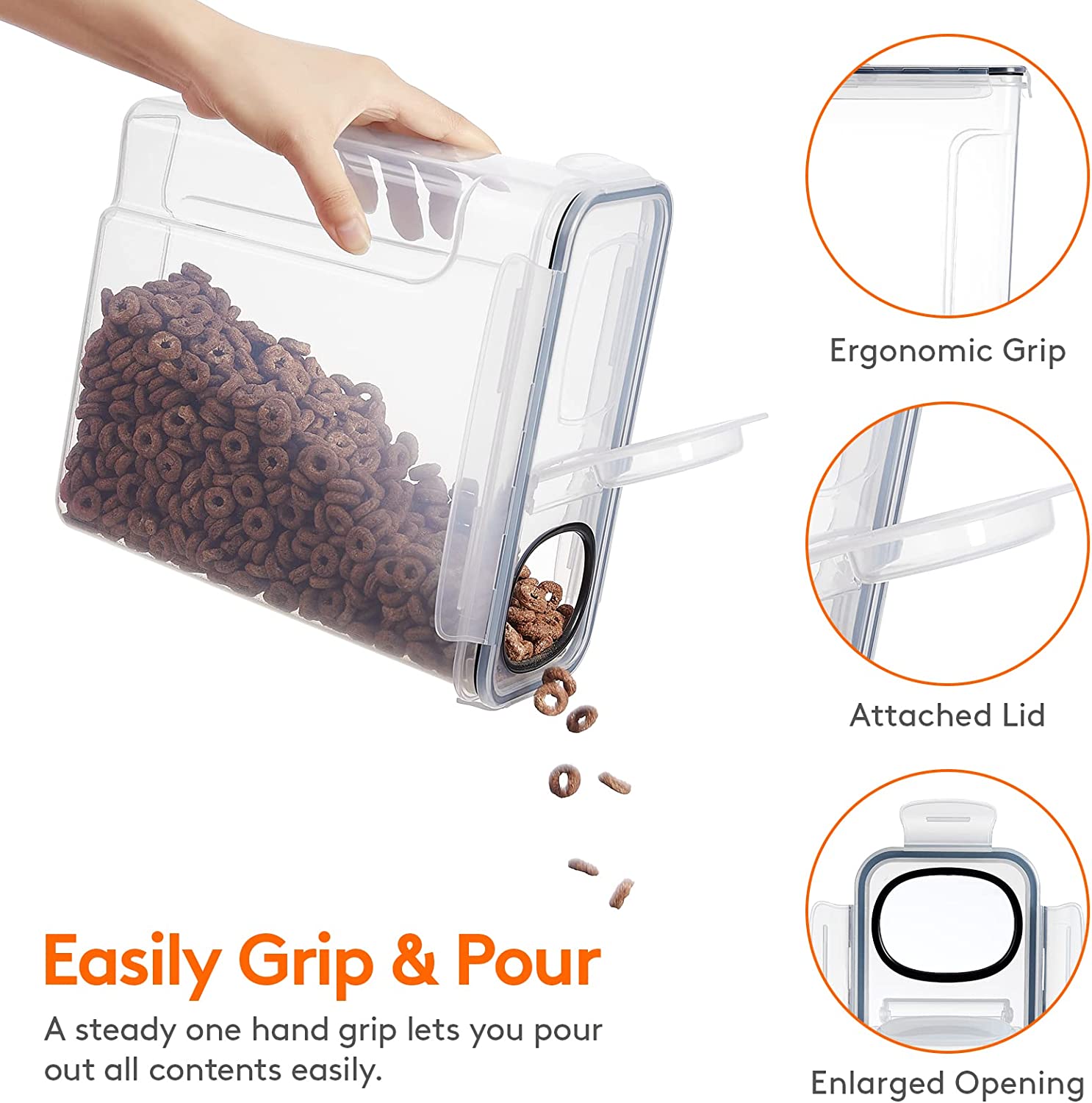 ชุดภาชนะเก็บธัญพืชขนาดใหญ่ (5  - Food Storage Room บทวิจารณ์และราคา
