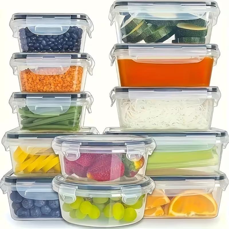 กล่องเก็บอาหารใส 4 ชิ้น พร้อมฝ - Food Storage With Colander บทวิจารณ์และราคา