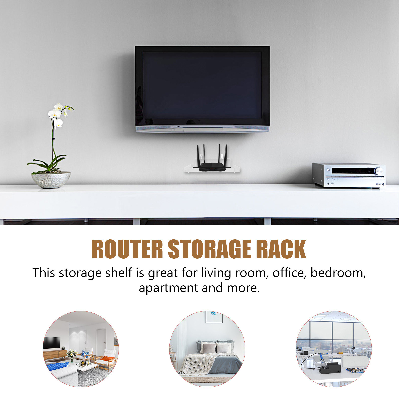 ชั้นวางเราเตอร์ติดผนัง ที่วางเ - Food Storage Room บทวิจารณ์และราคา