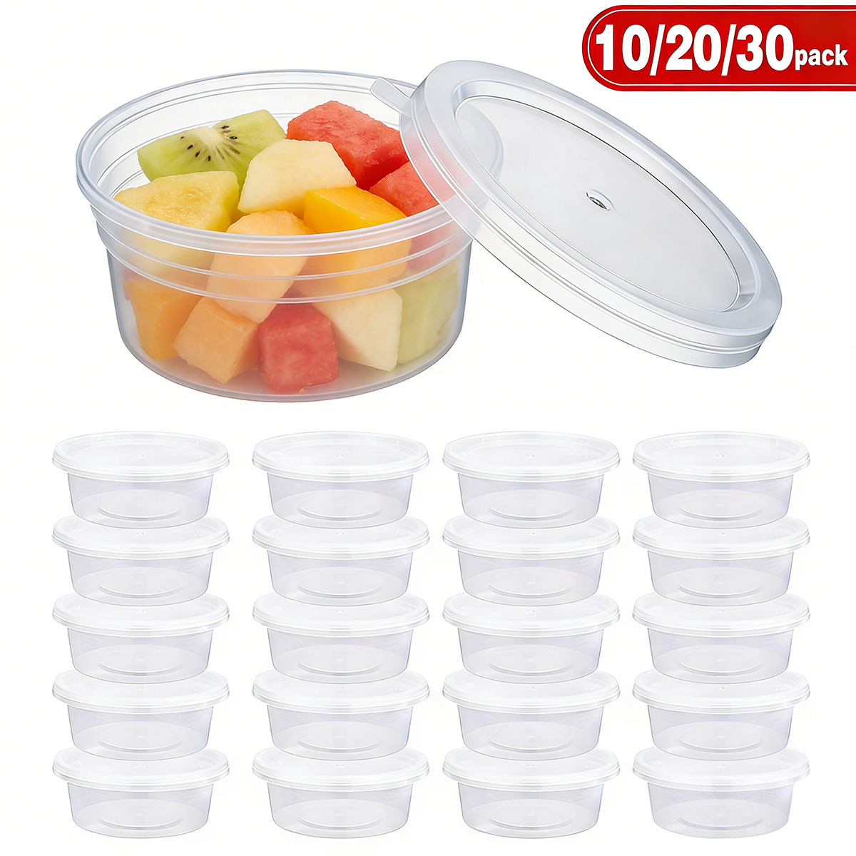 10/20/40 แพ็ค ภาชนะใส่สไลม์ขนา - Food Storage With Colander บทวิจารณ์และราคา