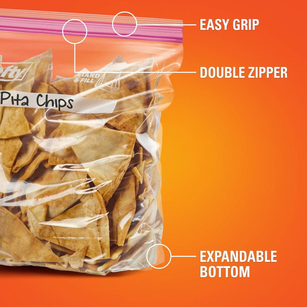 ถุงพลาสติกแบบกดปิด ขนาดแกลลอน  - Food Storage With Lock บทวิจารณ์และราคา