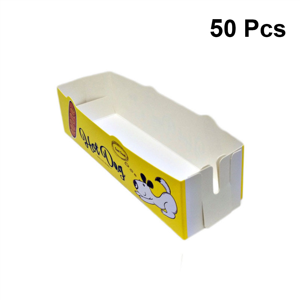 ฮอตดอกกระดาษถาดถาดเสิร์ฟกล่องเ - Food Storage Hot Box บทวิจารณ์และราคา