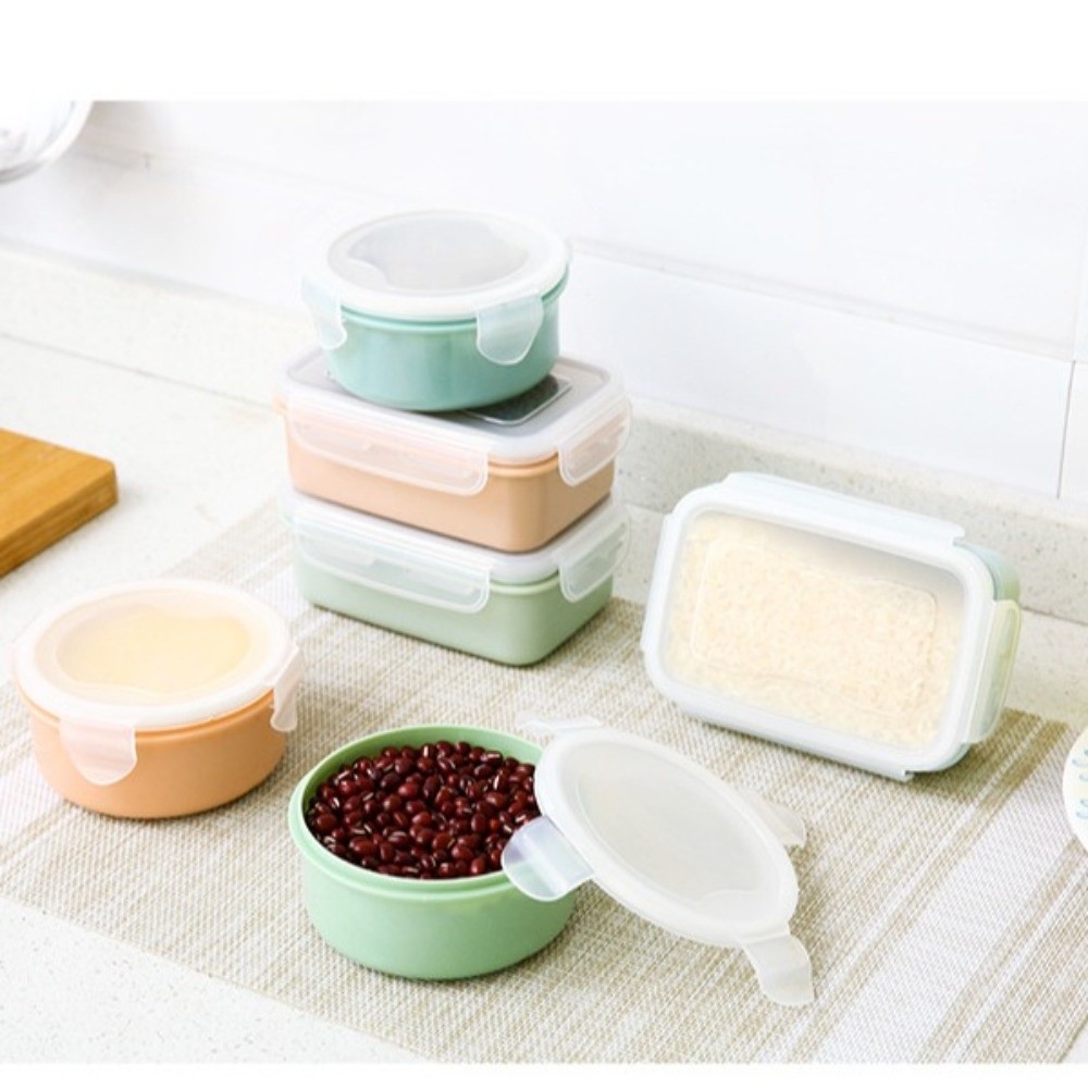 กล่องเก็บอาหารพลาสติกทรงกลมแบบ - Food Storage With Lock บทวิจารณ์และราคา