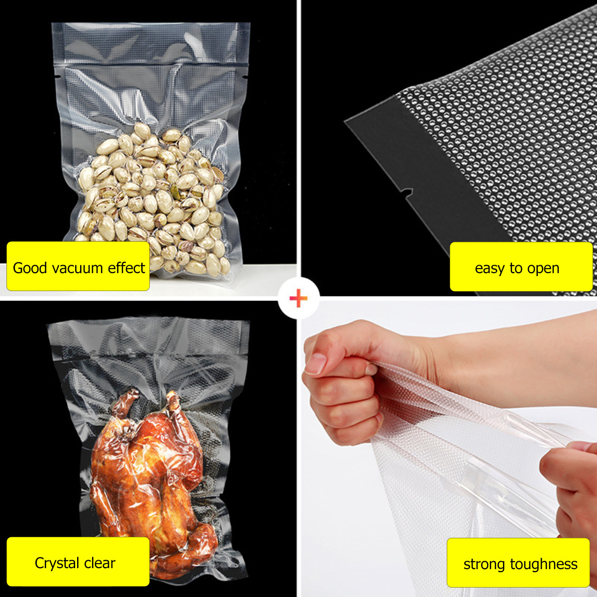 ถุงเก็บอาหารสูญญากาศแบบโปร่งใส - Food Storage Usa บทวิจารณ์และราคา