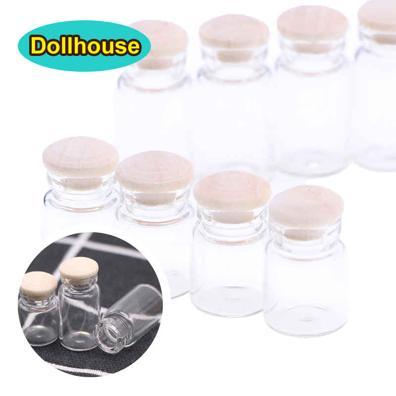 ขวดแก้วจิ๋วสำหรับบ้านตุ๊กตา 4  - Food Storage Usa บทวิจารณ์และราคา