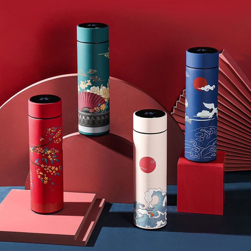 ขวดน้ำสูญญากาศจอแสดงผล LED ขนา - Food Storage Thermos บทวิจารณ์และราคา