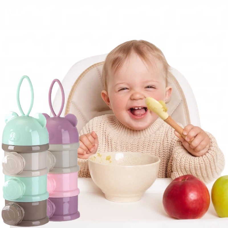 กล่องเก็บอาหารเด็กแบบพกพา 3/4  - Portion Control Container บทวิจารณ์และราคา