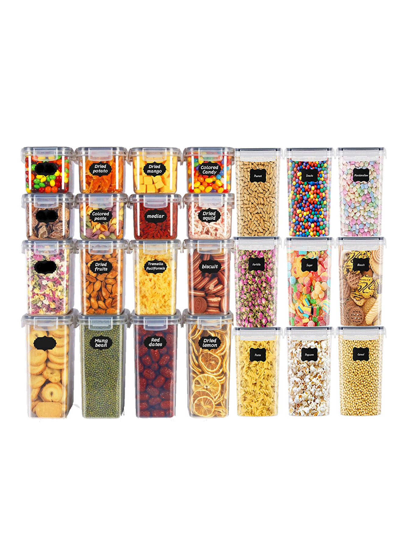 48 ชิ้น, ภาชนะเก็บอาหารแบบมีฝา - Food Storage With Colander บทวิจารณ์และราคา