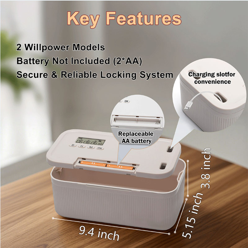 กล่องล็อคแบบตั้งเวลา 2 โหมด กล - Food Storage With Lock บทวิจารณ์และราคา