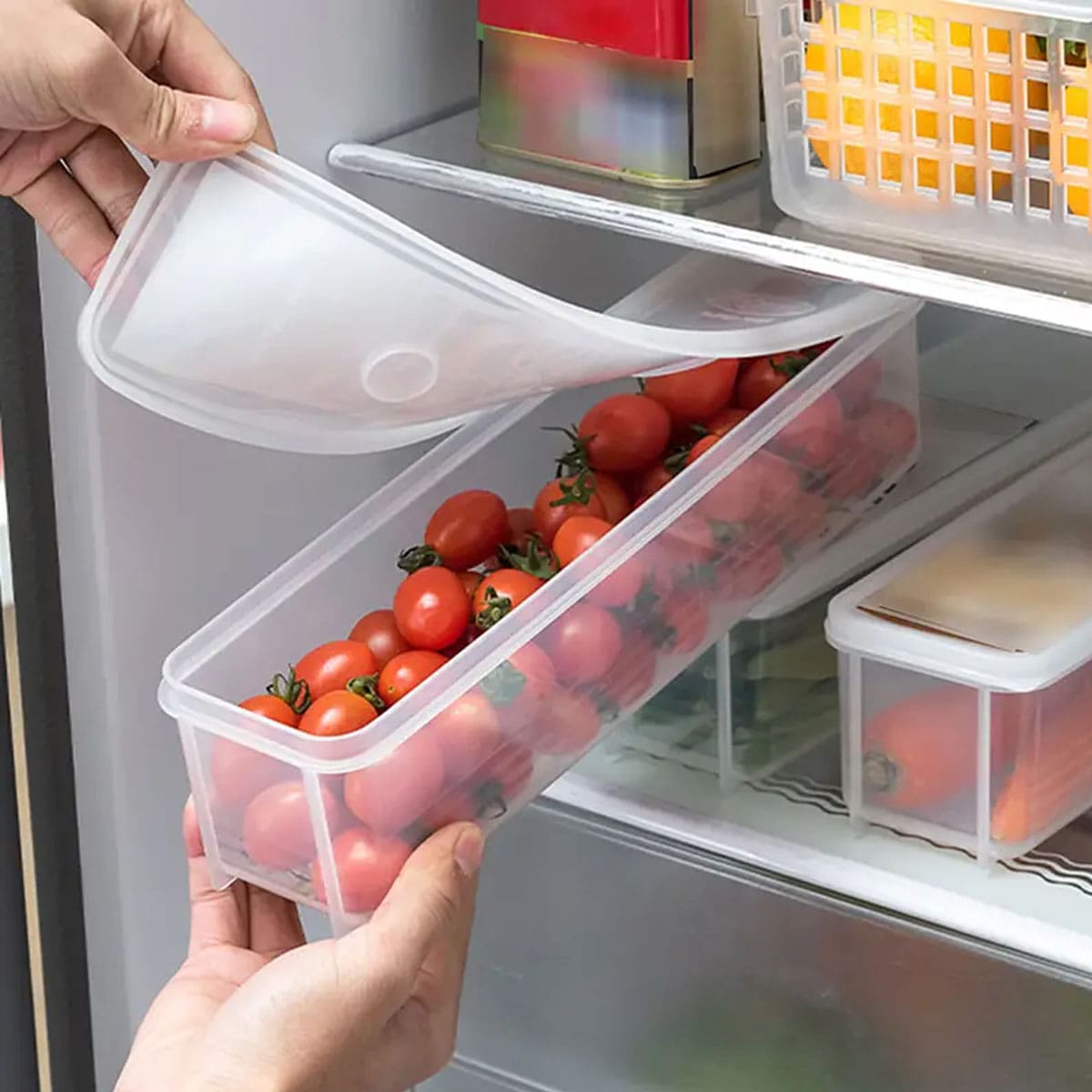 กล่องเก็บของพลาสติกใส 1 ชิ้น,  - Food Storage With Colander บทวิจารณ์และราคา